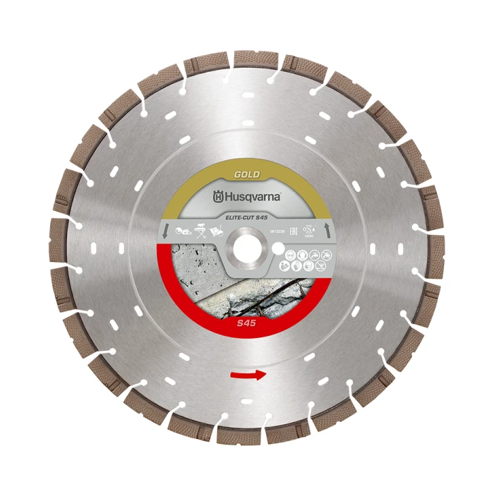 Husqvarna Elite-Cut S45 Exo-Grit Diamond Blade – 24”/600mm