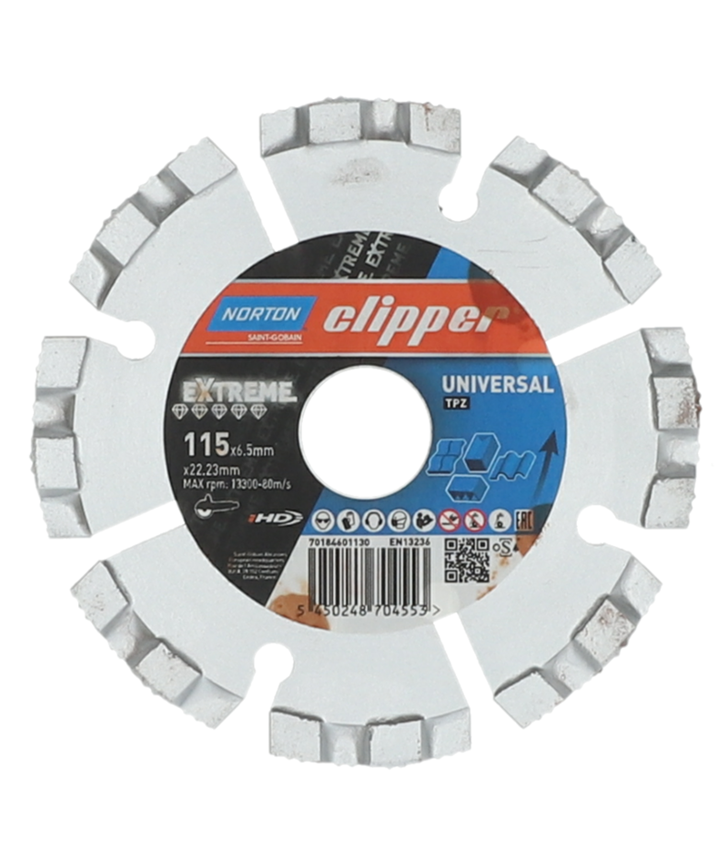 Clipper Raking Clipper Extreme Universal TP-Z 6.5mm Wide Mortar Raking Blade - 4.5 ...