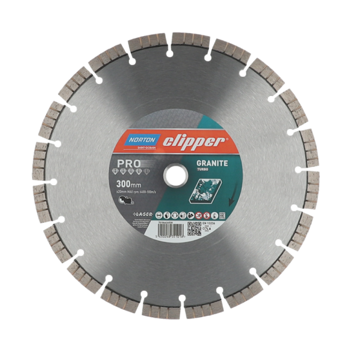 Clipper Pro Granite Turbo Diamond Blade - 12"/300mm Clipper Pro Granite Turbo Diamond Blade - 12"/300mm