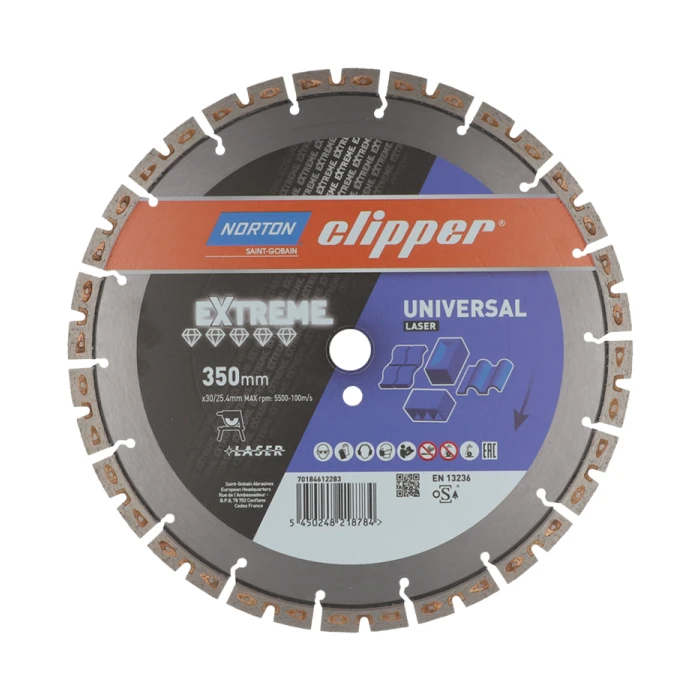 Clipper Extreme Universal Laser Diamond Blade - 14"/350mm