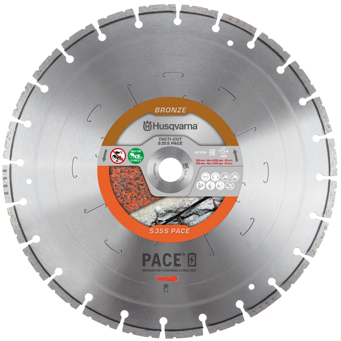 Husqvarna Tacti Cut S35s Bat PACE Diamond Blade - 12"/300mm