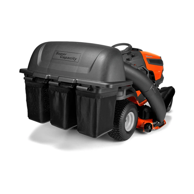 3 Bin Collector on Garden Tractor