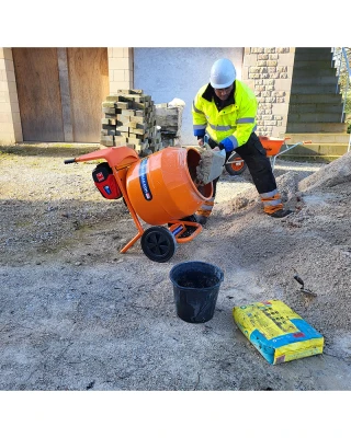 Altrad Belle Minimix 150E+ 4/3 Cement Mixer - 82V Battery Altrad Belle Minimix 150E+ 4/3 Cement Mixer - 82V Battery