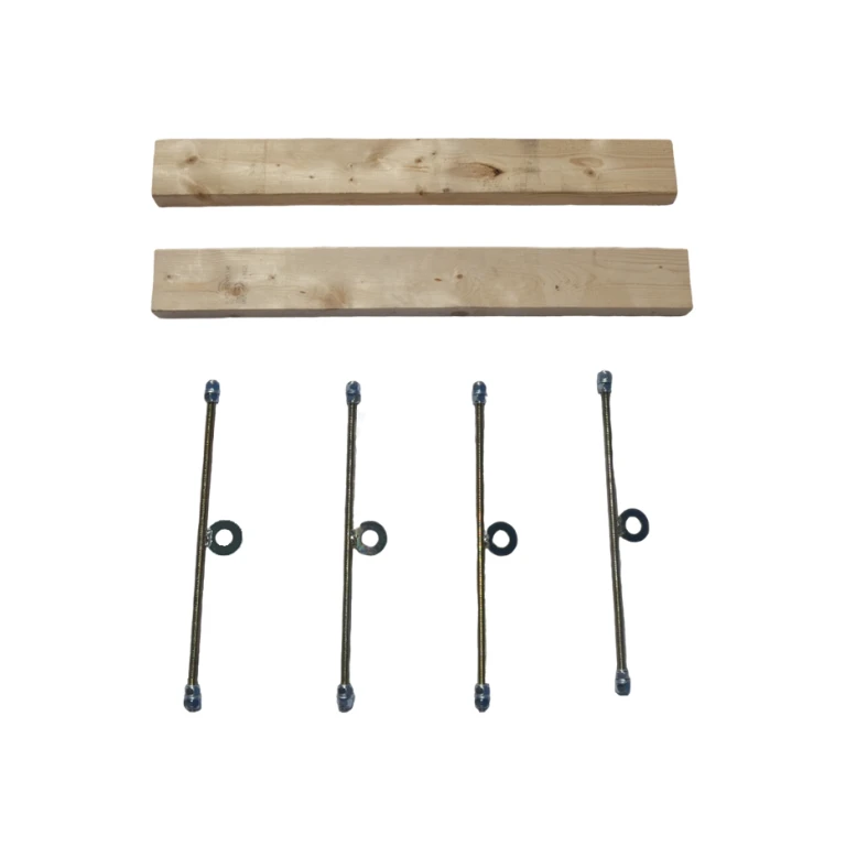 Wooden Packer & Tie Bars (included with each set of beams)