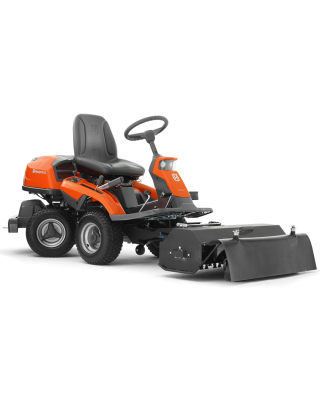 Husqvarna R300 Flail Mower Rider with Flail Mower Attachment