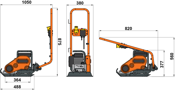 Altrad Belle PCLX 12/40E 15" Plate Compactor (12kN) - 110/230V