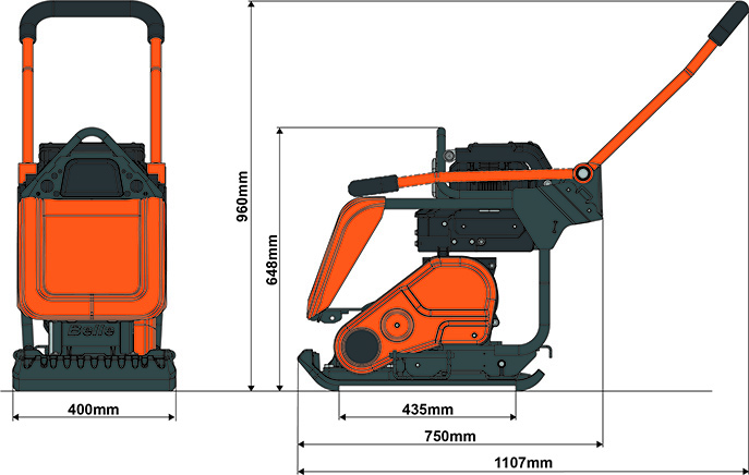 Altrad Belle PCX 13/40E+ 16” Plate Compactor (13kN) - 72V Battery Altrad Belle PCX 13/40E+ 16” Plate Compactor (13kN) - 72V Battery
