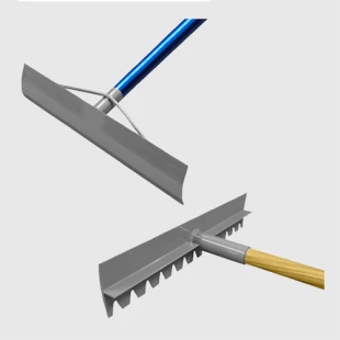 Concrete Spazzles, Rakes & Placers