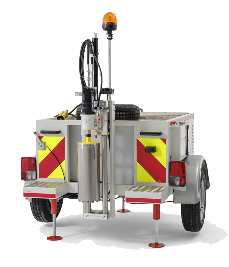 Xcalibre T5D Trailer Drill Rig (800mm Ø) - Diesel - Red Band UK