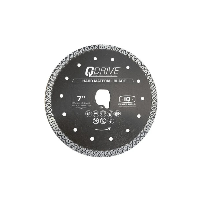 Q-Drive™ Hard Diamond Blade 7"/180mm Q-Drive™ Hard Diamond Blade 7"/180mm