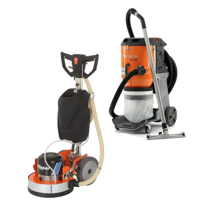Norton Clipper CG MULTI 430 & Husqvarna DE120 Surface Prep Package Norton Clipper CG MULTI 430 & Husqvarna DE120 Surface Prep Package