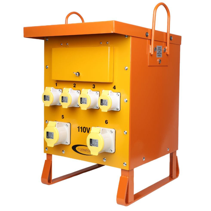 Connexion 10kVA Site Transformer 4 x 16A, 2 x 32A - 110V Connexion 10kVA Site Transformer