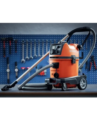 Husqvarna DE35 H-Class Wet & Dry Vacuum Cleaner - 110V