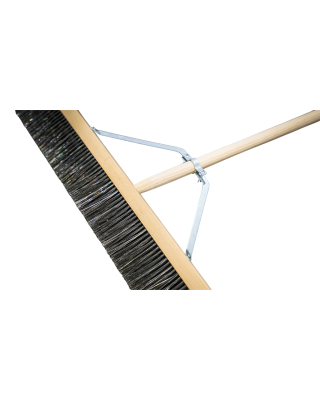 36" Steel Concrete Finishing Broom with Wood Handle 36" Steel Concrete Finishing Broom with Wood Handle