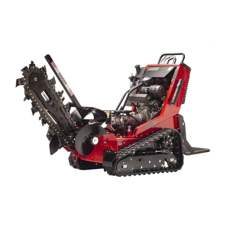 Barreto 2036RTK Stand-On Tracked Trencher - Petrol
