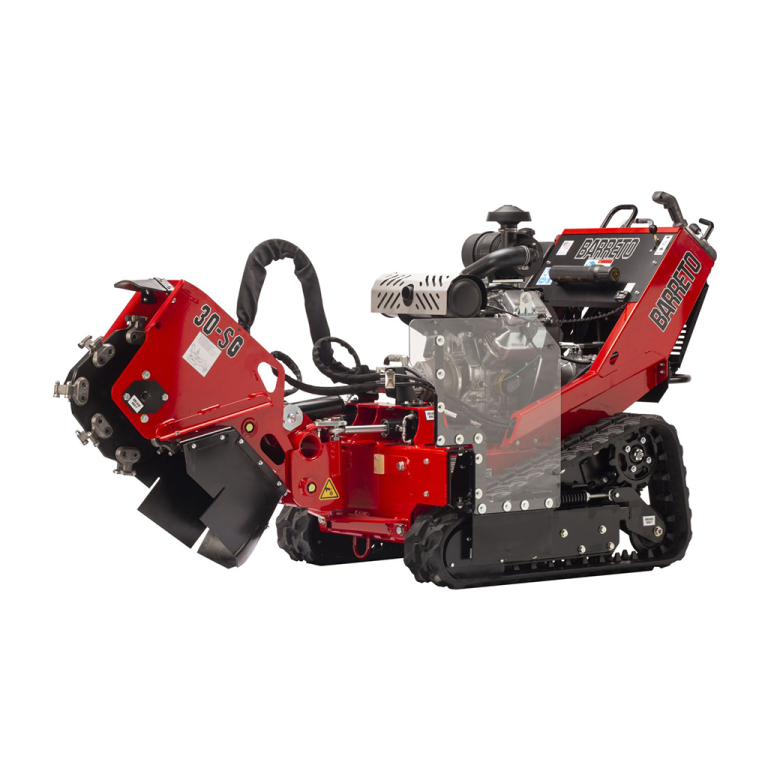 Barreto 30SG 19” Hydraulic Tracked Stump Grinder - Petrol