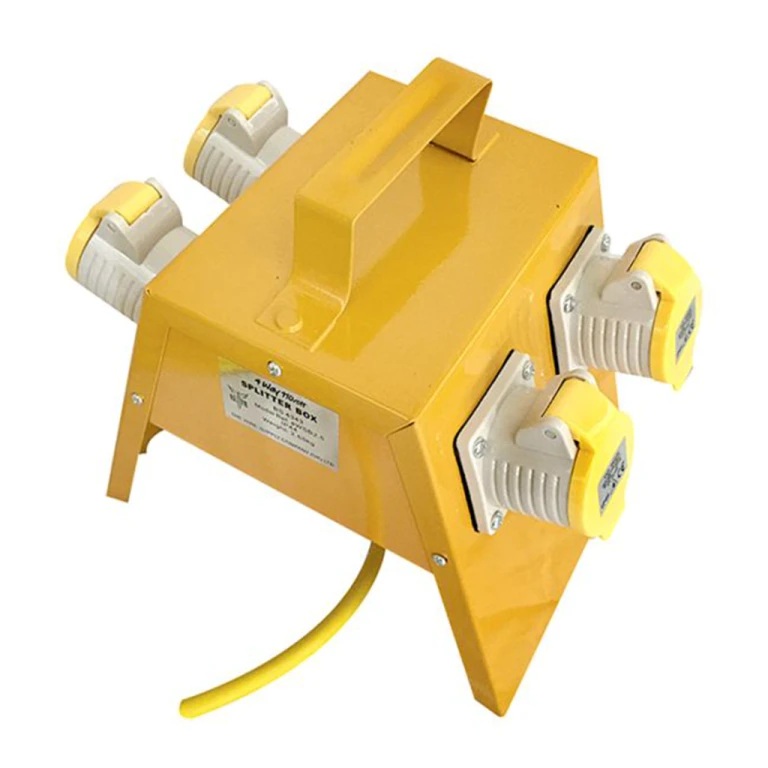 Elite 4-Way 16 Amp Splitter Box with 4 x 16 Amp Sockets - 110V