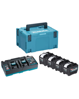 Makita 40v XGT Power Source Kit (4x 8.0Ah Batts, 1x DC40RB Charger & Makpac Case)