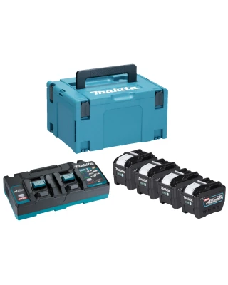 Makita 40v XGT Power Source Kit (4x 8.0Ah Batts, 1x DC40RB Charger & Makpac Case)