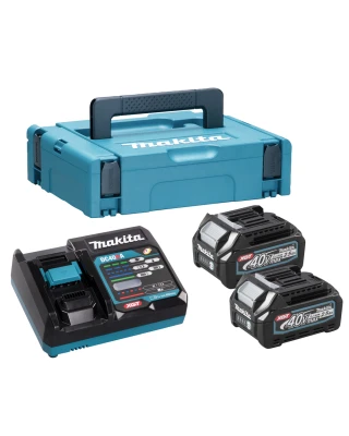 Makita 40v XGT Power Source Kit (2x 2.5Ah Batts, 1x DC40RA Charger & Makpac Case)