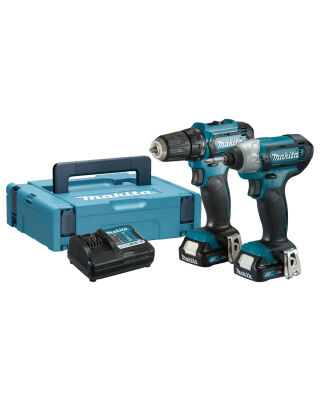 Makita CLX224AJ 12V DF333D + TD110D, DC10WC, BL1021B X2, Case