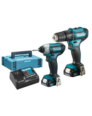 Makita CLX228AJ 12V HP333D + TD110D, DC10WC, BL1021B X2, Case