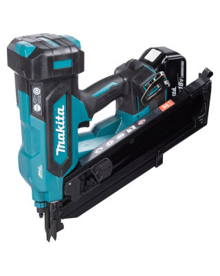 MAKITA DBN900RTE 18V CLIPPED HEAD FRAMING NAILER - 2X 5.0AH BATTS & CHARGER & CASE