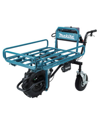 Makita DCU180PT2 LXT Wheelbarrow (Chassis Only) with 2X 5.0AH Battery and DC18RD Charger - 18V Battery