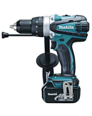 Makita DHP458RTJ 18V Combi Drill 91NM - 2X 5.0AH Batts & Charger & Case