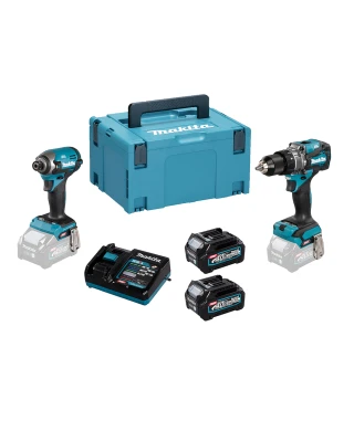 Makita DK0176G205 40V TD003GZ + HP001GZ + BL4025 X2 + DC40RA