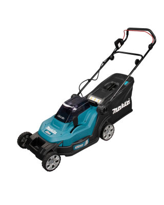 Makita DLM432PT2 LXT Lawn Mower 43CM with 2X 5.0AH Batteries and DC18RD Twin Port Charger - 36V Battery