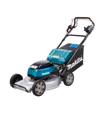 Makita DLM533PT4 LXT Brushless Lawn Mower 53CM with 4X 5.0AH Batteries and DC18RD Twin Port Charger - Aluminium Deck - Self-propelled - 36V Battery