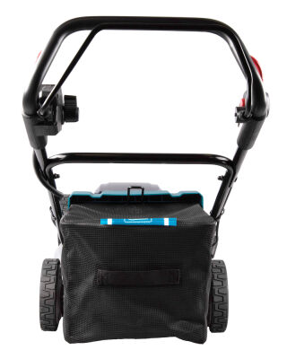 Makita DLM533PT4 LXT Brushless Lawn Mower 53CM with 4X 5.0AH Batteries and DC18RD Twin Port Charger - Aluminium Deck - Self-propelled - 36V Battery Makita DLM533PT4 LXT Brushless Lawn Mower 53CM with 4X 5.0AH Batteries and DC18RD Twin Port Charger - Aluminium Deck - Self-propelled - 36V Battery