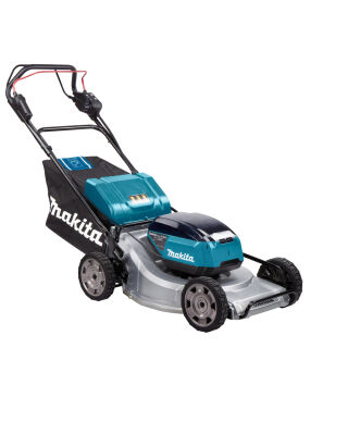 Makita DLM533PT4 LXT Brushless Lawn Mower 53CM with 4X 5.0AH Batteries and DC18RD Twin Port Charger - Aluminium Deck - Self-propelled - 36V Battery Makita DLM533PT4 LXT Brushless Lawn Mower 53CM with 4X 5.0AH Batteries and DC18RD Twin Port Charger - Aluminium Deck - Self-propelled - 36V Battery