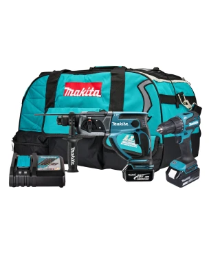 Makita DLX2563T 18V Li-ion 2 Pcs Combo Kit (2 X 5.0AH Batteries & Charger)