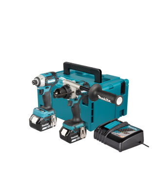 MAKITA DLX2566TJ 18V LI-ION 2 PCS COMBO KIT ( 2 X 5.0AH BATTERIES & CHARGER)