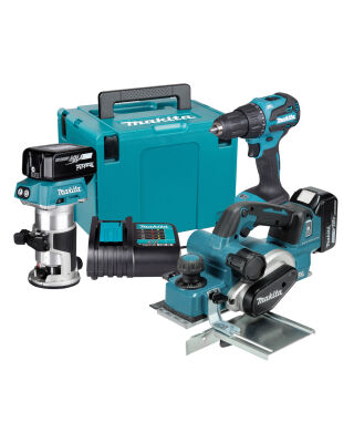 MAKITA DLX3193TJ 18V LI-ION 3 PCS COMBO KIT ( 2 X 5.0AH BATTERIES & CHARGER )