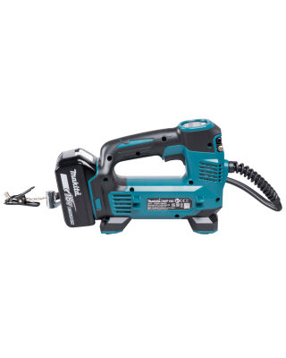 Makita DMP180RT1J 18V Inflator - 1X 5.0AH Battery & Charger & Case Makita DMP180RT1J 18V Inflator - 1X 5.0AH Battery & Charger & Case