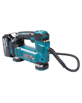 Makita DMP180RT1J 18V Inflator - 1X 5.0AH Battery & Charger & Case Makita DMP180RT1J 18V Inflator - 1X 5.0AH Battery & Charger & Case