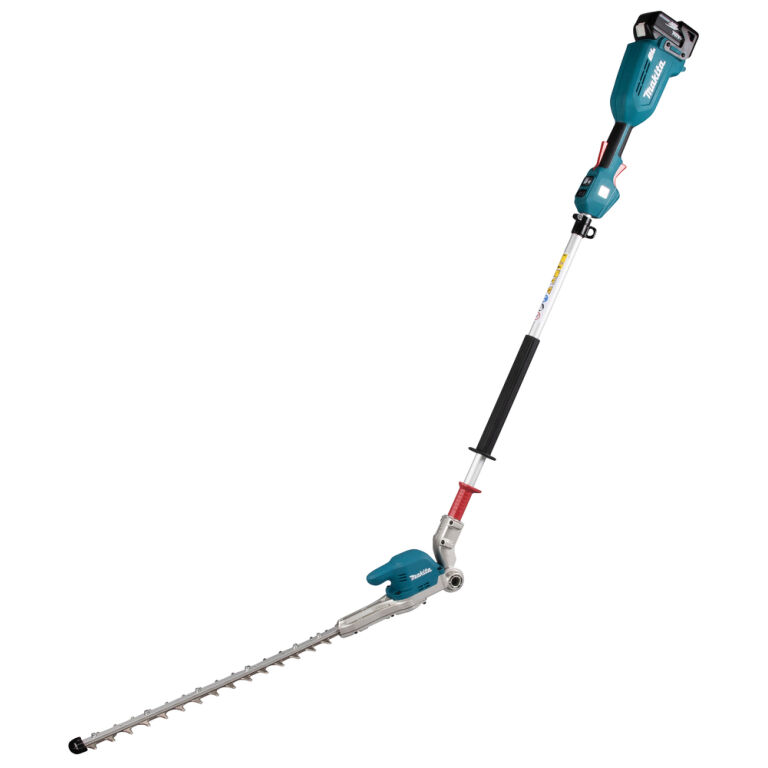 Makita DUN500WRTE LXT Brushless Pole Hedge Trimmer (Angle Adjustable Head) with 2X 5.0AH Batteries and DC18RC Charger - 18V Battery Makita DUN500WRTE LXT Brushless Pole Hedge Trimmer (Angle Adjustable Head) with 2X 5.0AH Batteries and DC18RC Charger - 18V Battery