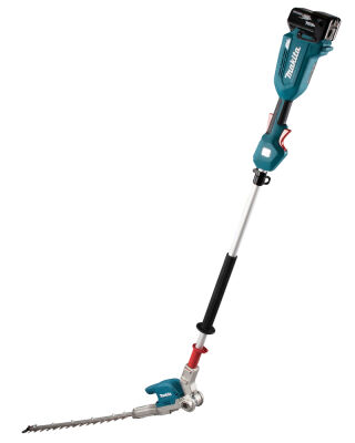 Makita DUN500WRTE LXT Brushless Pole Hedge Trimmer (Angle Adjustable Head) with 2X 5.0AH Batteries and DC18RC Charger - 18V Battery Makita DUN500WRTE LXT Brushless Pole Hedge Trimmer (Angle Adjustable Head) with 2X 5.0AH Batteries and DC18RC Charger - 18V Battery
