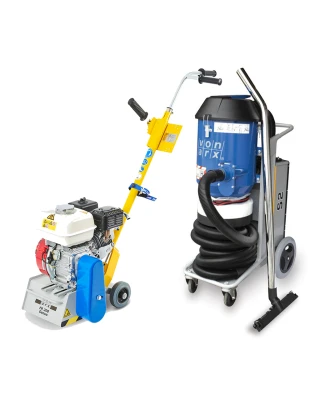 Von Arx FR200H (Petrol) & S2 H-Class Dust Extractor (110v) Surface Preparation Package