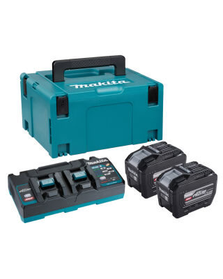 Makita GBAPSKGPE2J 40v XGT Power Source Kit (2x 8.0Ah Batts, 1x DC40RB Charger & Makpac Case)