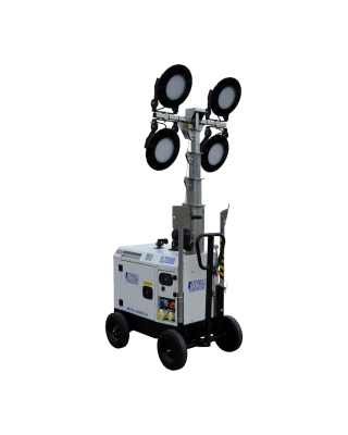 Stephill SLT5000 4.5kVA Generator Mini LED Lighting Tower - Super Silent Diesel